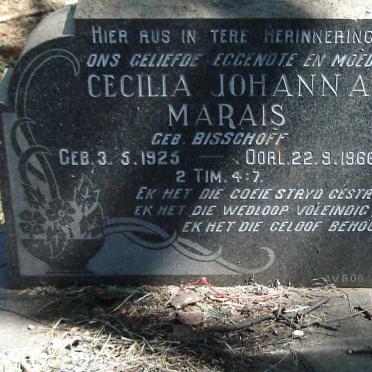 MARAIS Cecilia Johanna nee BISSCHOFF 1925-1966