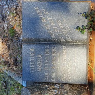 MARAIS Dorothea Maria 1903-1952