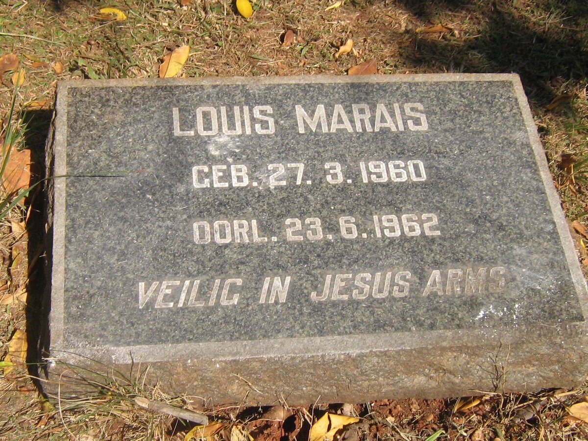 MARAIS Louis 1960-1962