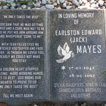 MAYES Iris Gloria -1973 :: MAYES Earlston Edward 1942-2012