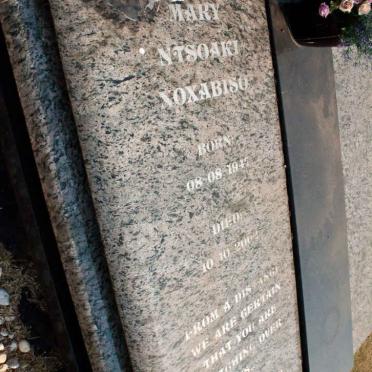 MXADANA Mary Ntsoaki Noxabiso 1947-2002