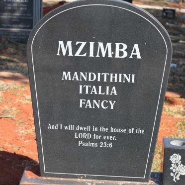 MZIMBA Mandithini Italia Fancy 1936-2011