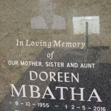 MBATHA Doreen 1955-2016