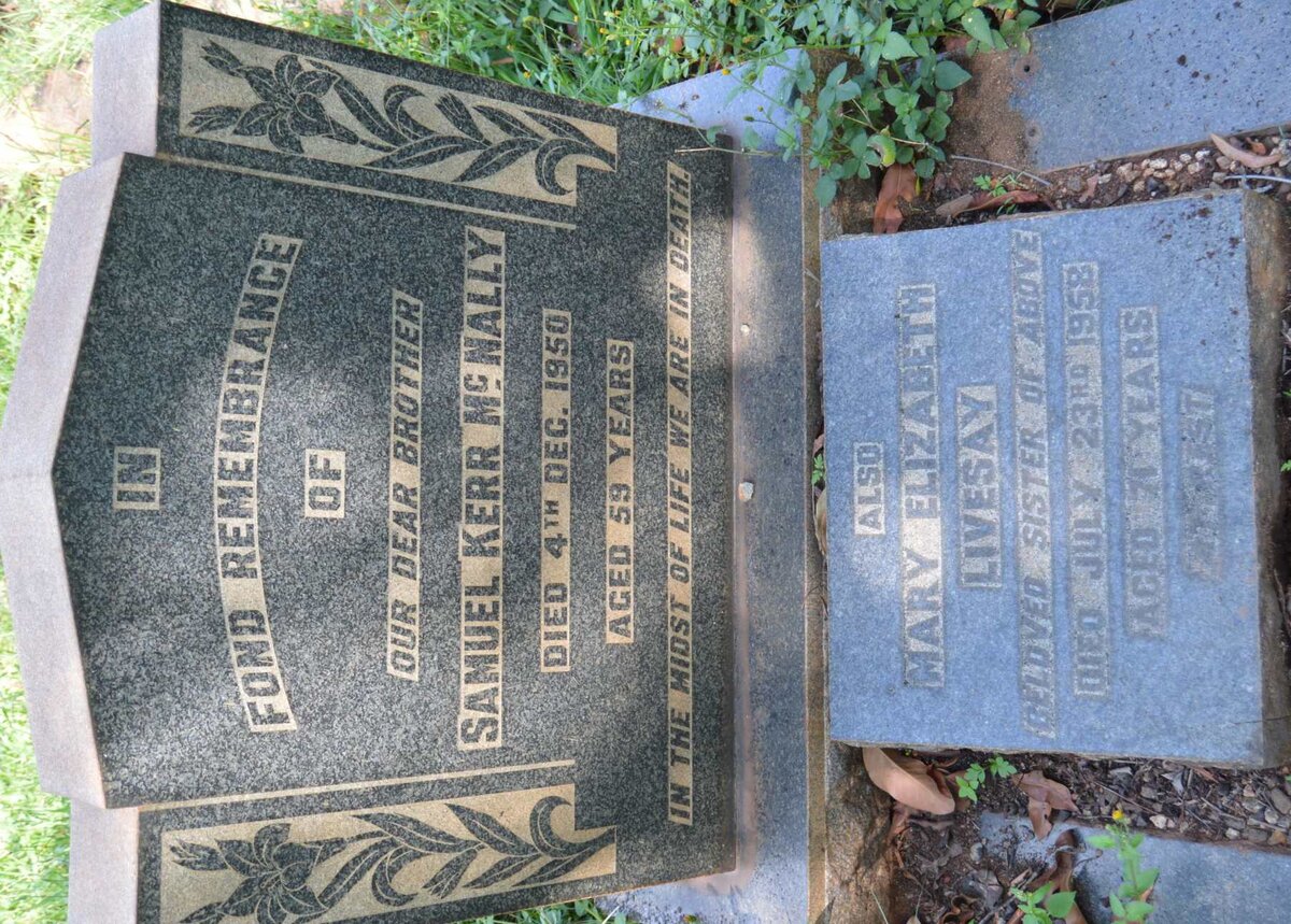 McNALLY Samuel Kerr -1950 :: LIVESAY Mary Elizabeth -1958