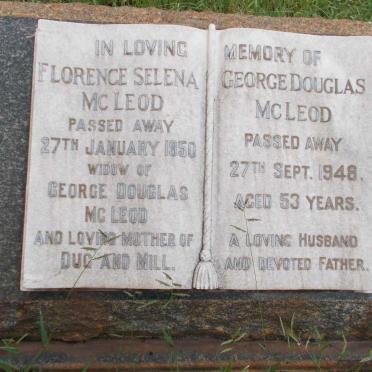 McLEOD George Douglas -1948 &amp; Florence Selena -1950