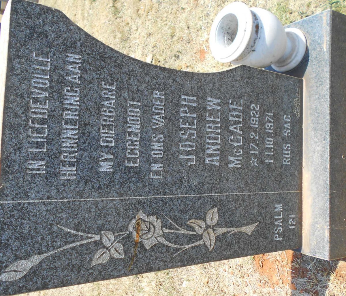 McCABE Joseph Andrew 1922-1971