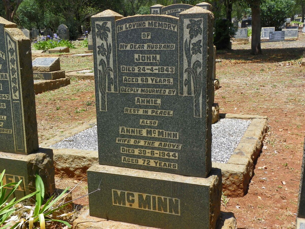 McMINN John -1943 &amp; Annie -1944