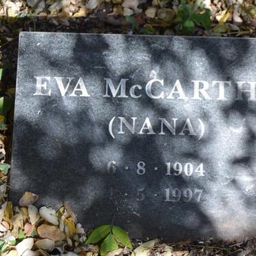 McCARTHY Eva 1904-1997
