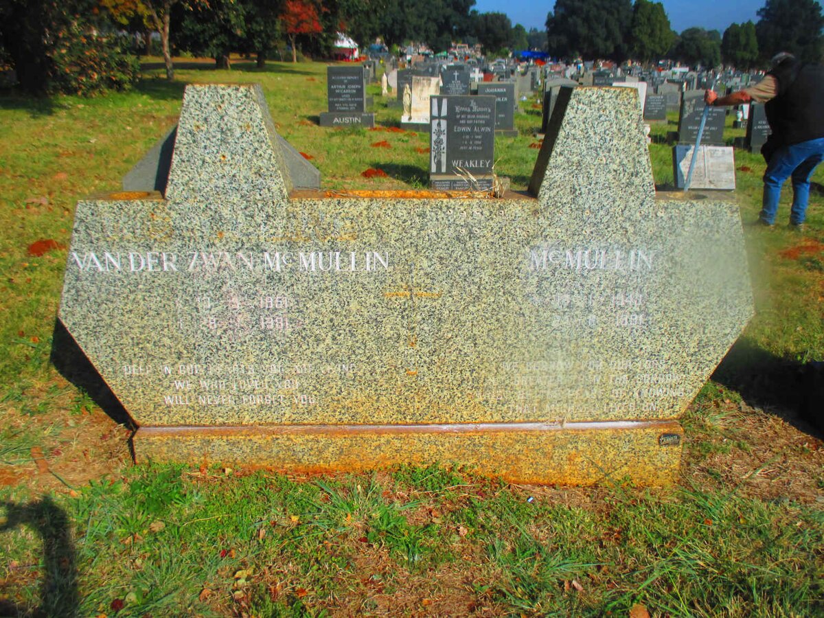 McMULLIN Van der Zwan 1951-1981 :: McMULLIN ? 194?-19?1