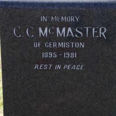 McMASTER C.C. 1895-1981