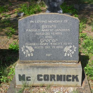 McCORMICK James -1954 :: McCORMICK George -1949