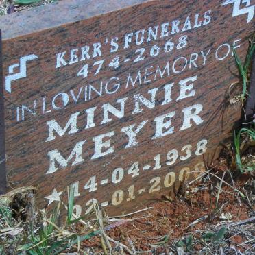 MEYER Minnie 1938-2008