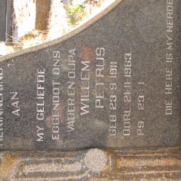 MEINTJES Willem Petrus 1911-1963