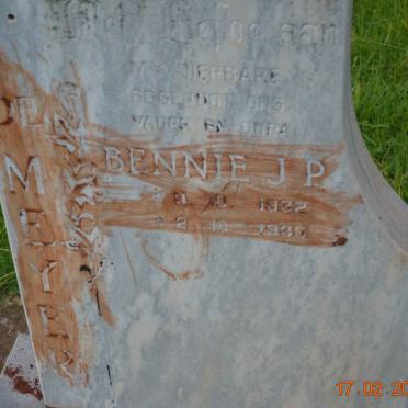 MEYER Bennie J.P., de 1932-1985