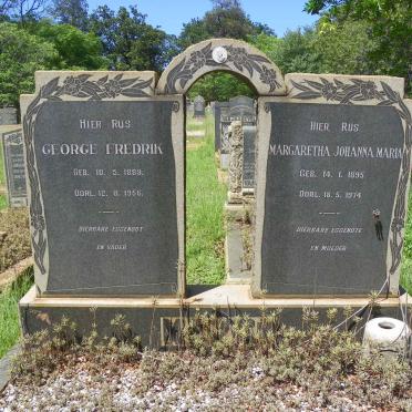 MEYER George Fredrik 1889-1956 &amp; Margaretha Johanna Maria 1895-1974