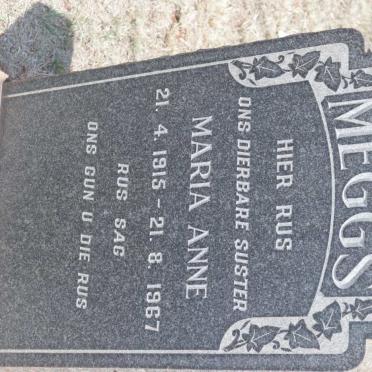 MEGGS Maria Anne 1915-1967