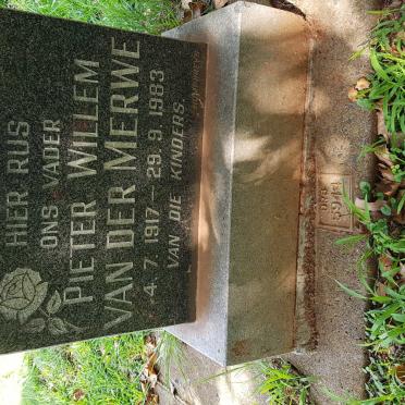 MERWE Pieter Willem, van der 1917-1983