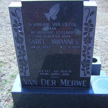 MERWE Sarel Johannes, van der 1937-1986
