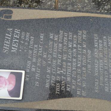 MEYER Sheila 1938-2001 :: MEYER ? 1964-1993 :: MEYER Paul 1965-2017 :: MEYER Angelo