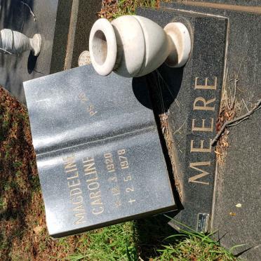 MEERE Magdeline Caroline 1920-1978