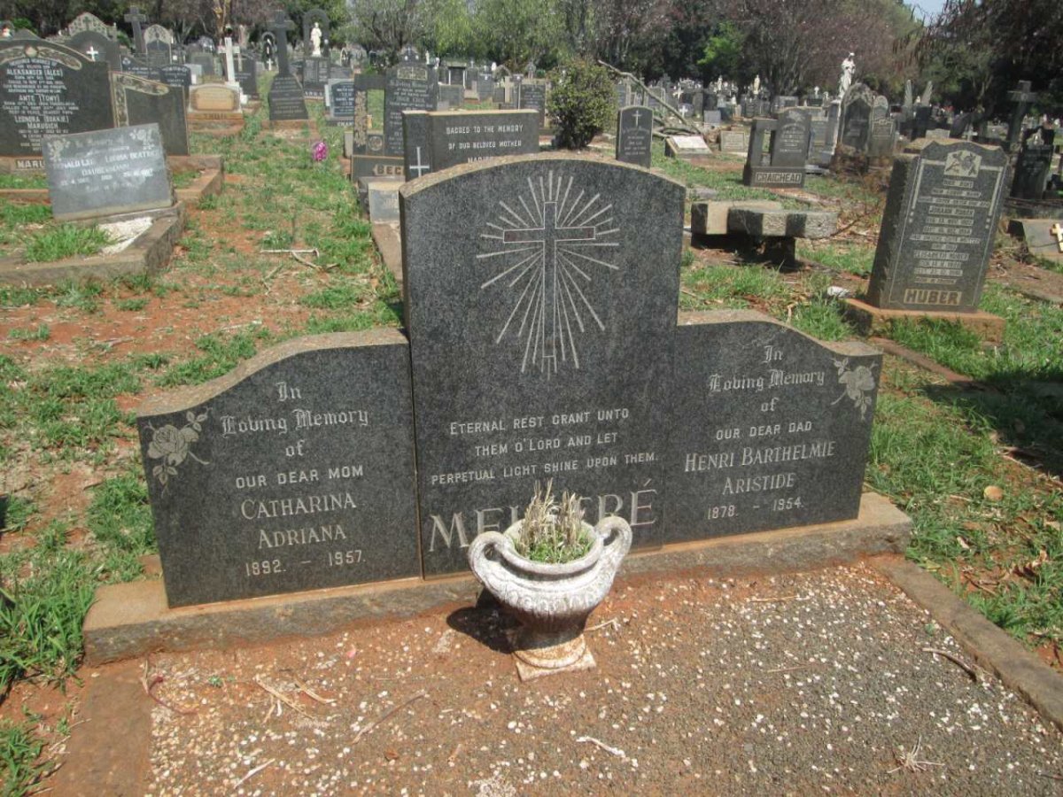 MEISTRE Henri Barthelmie Aristide 1878-1954 &amp; Catharina Adriana 1892-1957