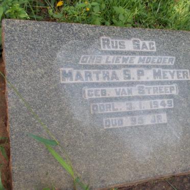 MEYER Martha S.P. nee VAN STREEP -1949