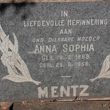 MENTZ Anna Sophia 1869-1956