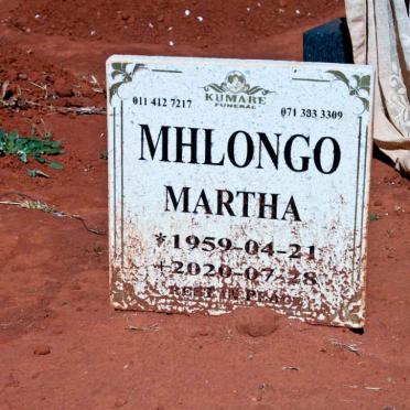 MHLONGO Martha 1959-2020