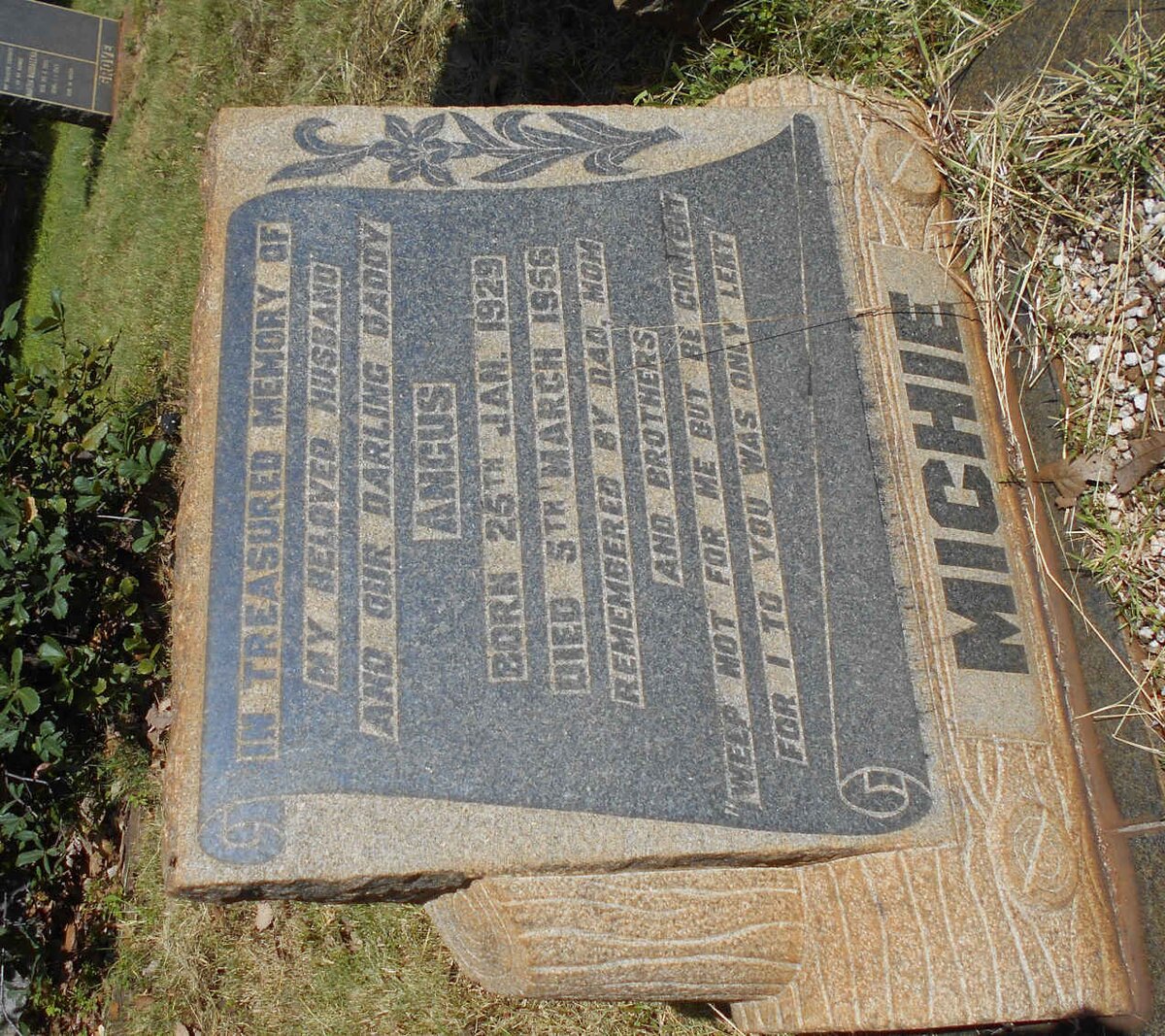 MICHIE Angus 1929-1956