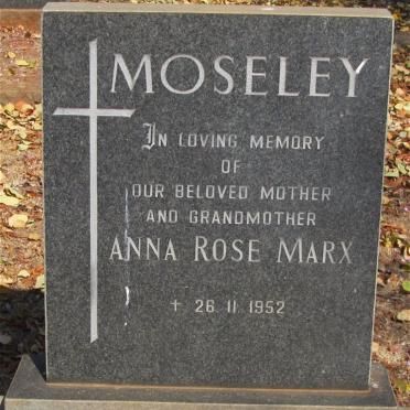 MOSELEY Anna Rose Marx -1952