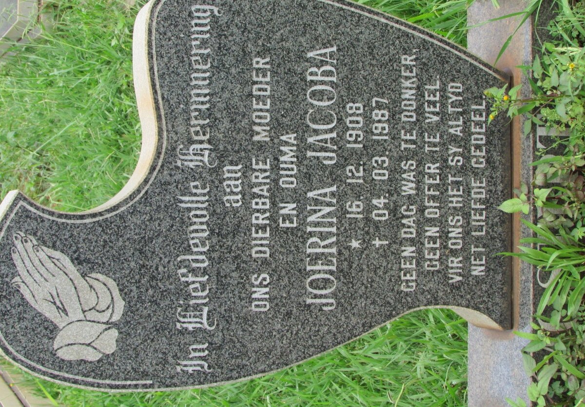 MOSTERT Joerina Jacoba 1908-1987