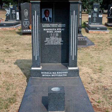 MOSIA Makhaya Ntlai Noel John 1943-2000