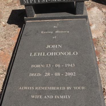 MOTAUNG John Lehlohonolo, MPITSI 1943-2002