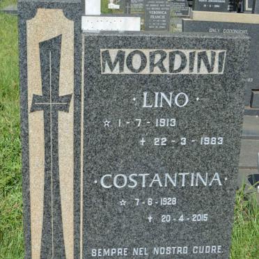 MORDINI Lino 1913-1983 &amp; Constantina 1928-2015