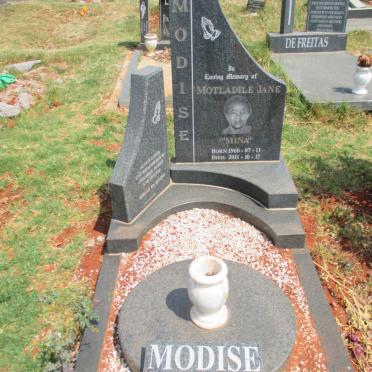 MODISE Motladile Jane 1960-2011