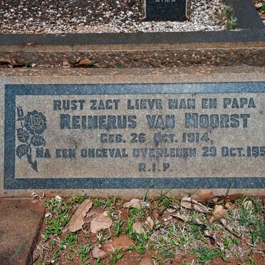 MOORST Reinerus, van 1914-1954