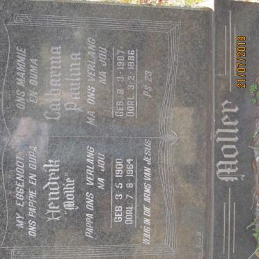 MOLLER Hendrik 1900-1964 &amp; Catharina Paulina 1907-1986