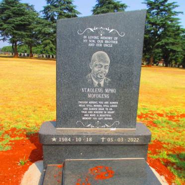 MOFOKENG Ntaoleng Mpho 1984-2022