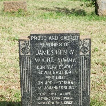 MOORE James Henry -1965