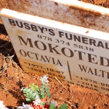 MOKOTEDI Walter 1978-2018 &amp; Octavaia 1977-2021