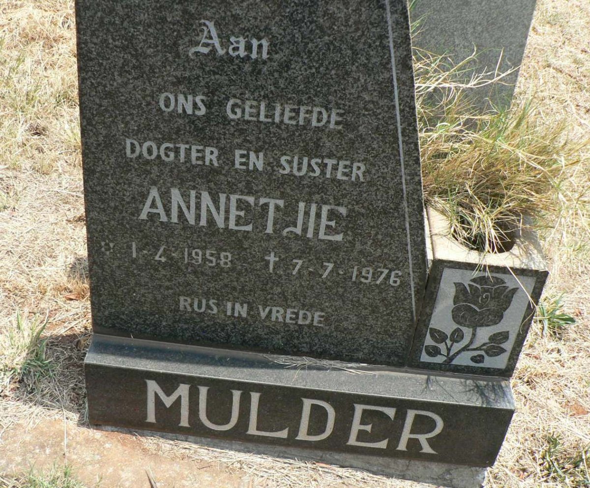 MULDER Annetjie 1958-1976