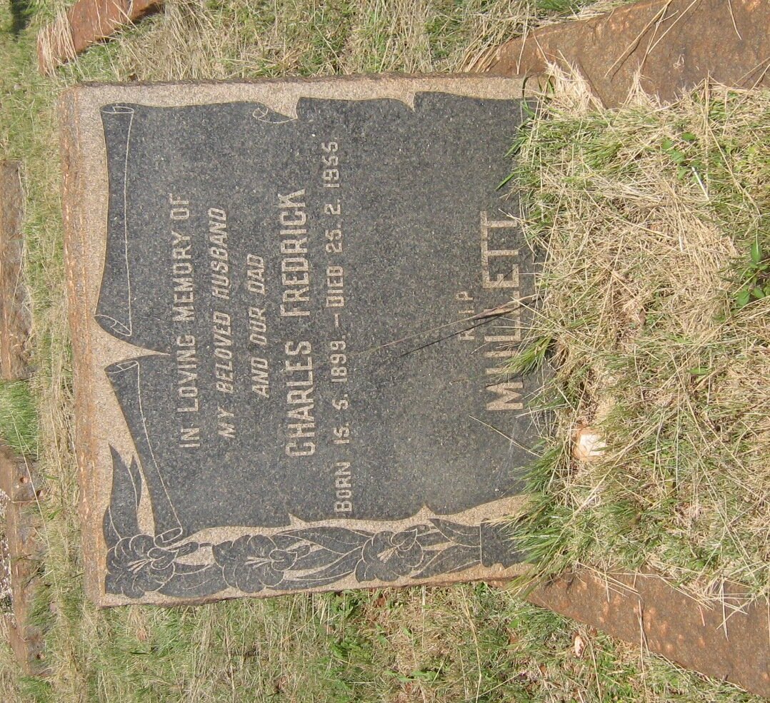 MULLETT Charles Fredrick 1899-1955