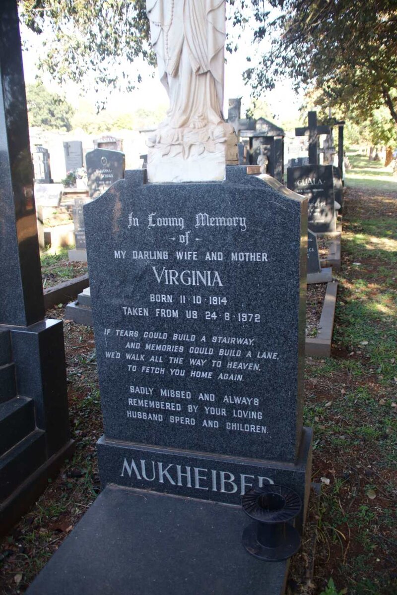 MUKHEIBER Virginia 1914-1972