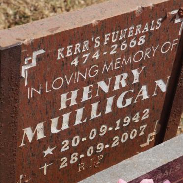 MULLIGAN Henry 1942-2007
