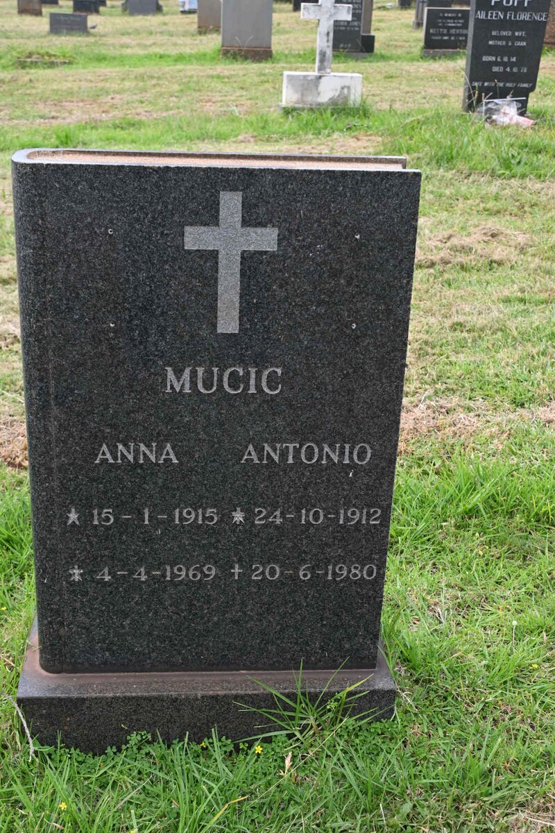 MUCIC Antonio 1912-1980 &amp; Anna 1915-1969