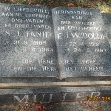 MULLER S.J. 1909-1984 &amp; E.J.W. 1912-1997