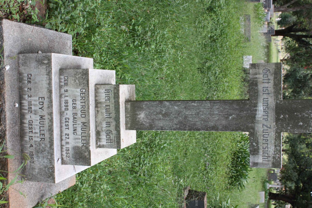 MÜLLER Edy 1882-1960 &amp; Gertrud BAULING 1890-1952