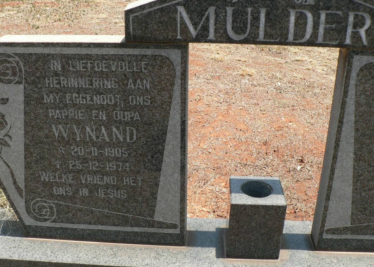 MULDER Wynand 1905-1974