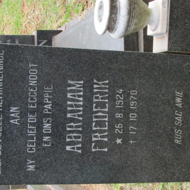 MULDER Abraham Frederik 1924-1970