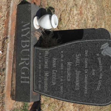 MYBURGH Sarel Johannes 1906-1962 &amp; Anna Cecelia Willemse MYBURGH 1914-1987